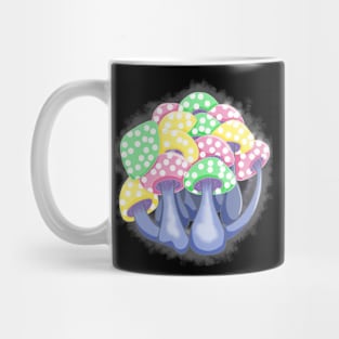 Pastel Mushroom Bunch Mug